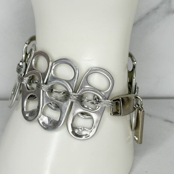 Walleska Soda Pop Tab Crochet Necklace Bracelet Set Statement ✨ - Picture 11 of 16